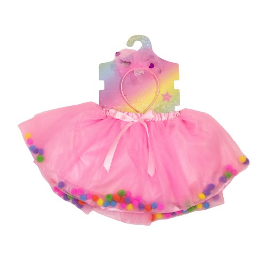 Tinka Magic - Skirts and Hair Ornaments - Pink Pom Pom (8-800507)