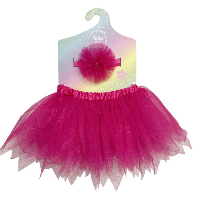 Tinka Magic - Skirts and Hair Ornaments - Rosa w. Glitter (8-800509)