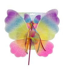 Tinka Magic - Butterfly Wings & Wand - Rainbow (8-800603)