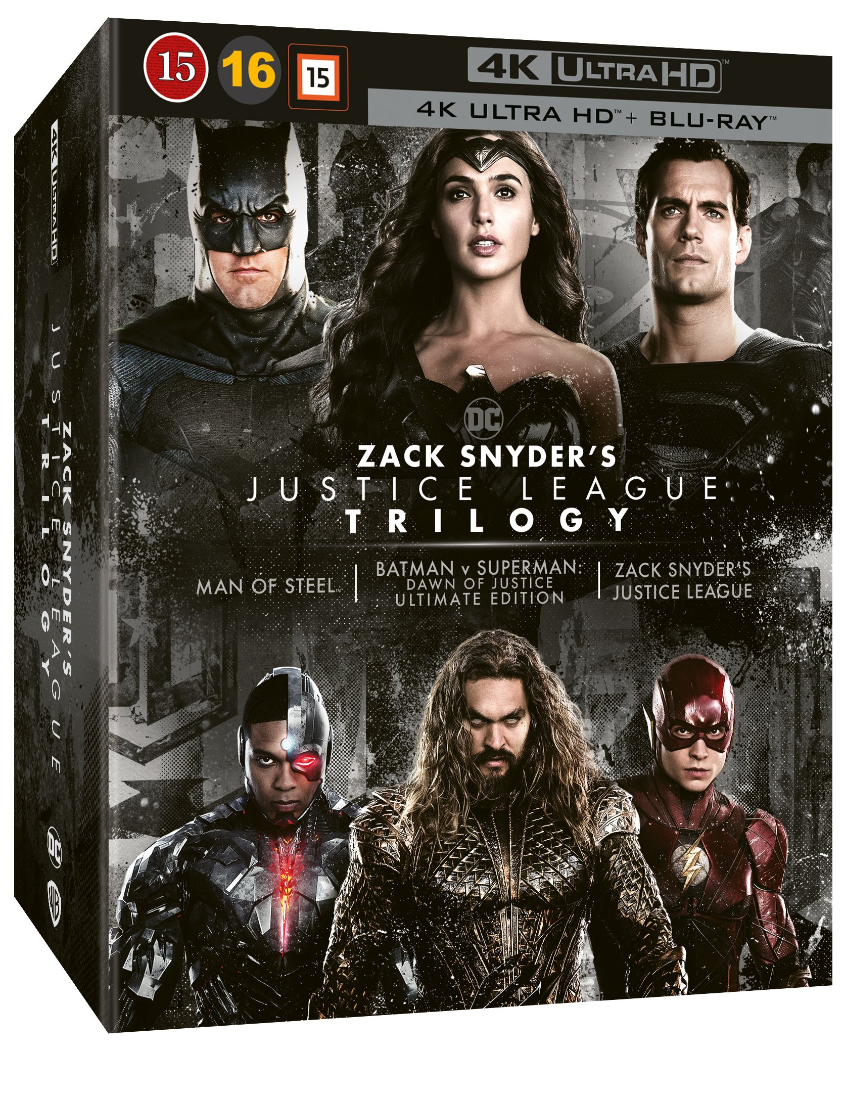 Buy Zack Snyders Justice League Trilogy 4k Ultra Hd Blu Ray 8 Disc Free Shipping 