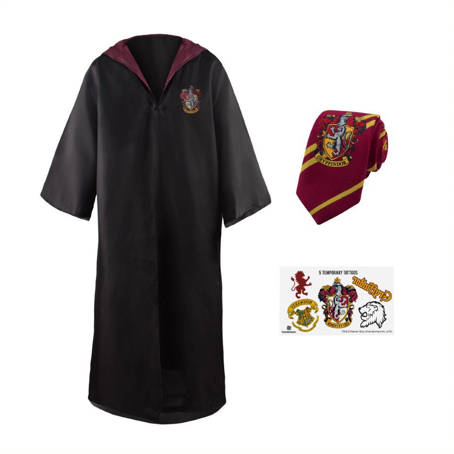 Harry Potter - Gryffindor - Robe, Necktie and Tattoos - Kids - Gadgets