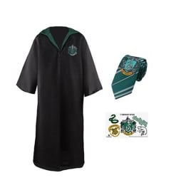 Harry Potter - Slytherin - Kåbe, slips og tatoveringer - børn