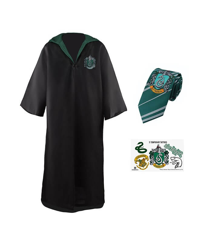 Harry Potter - Slytherin - Robe, Necktie and Tattoos - Kids - Gadgets