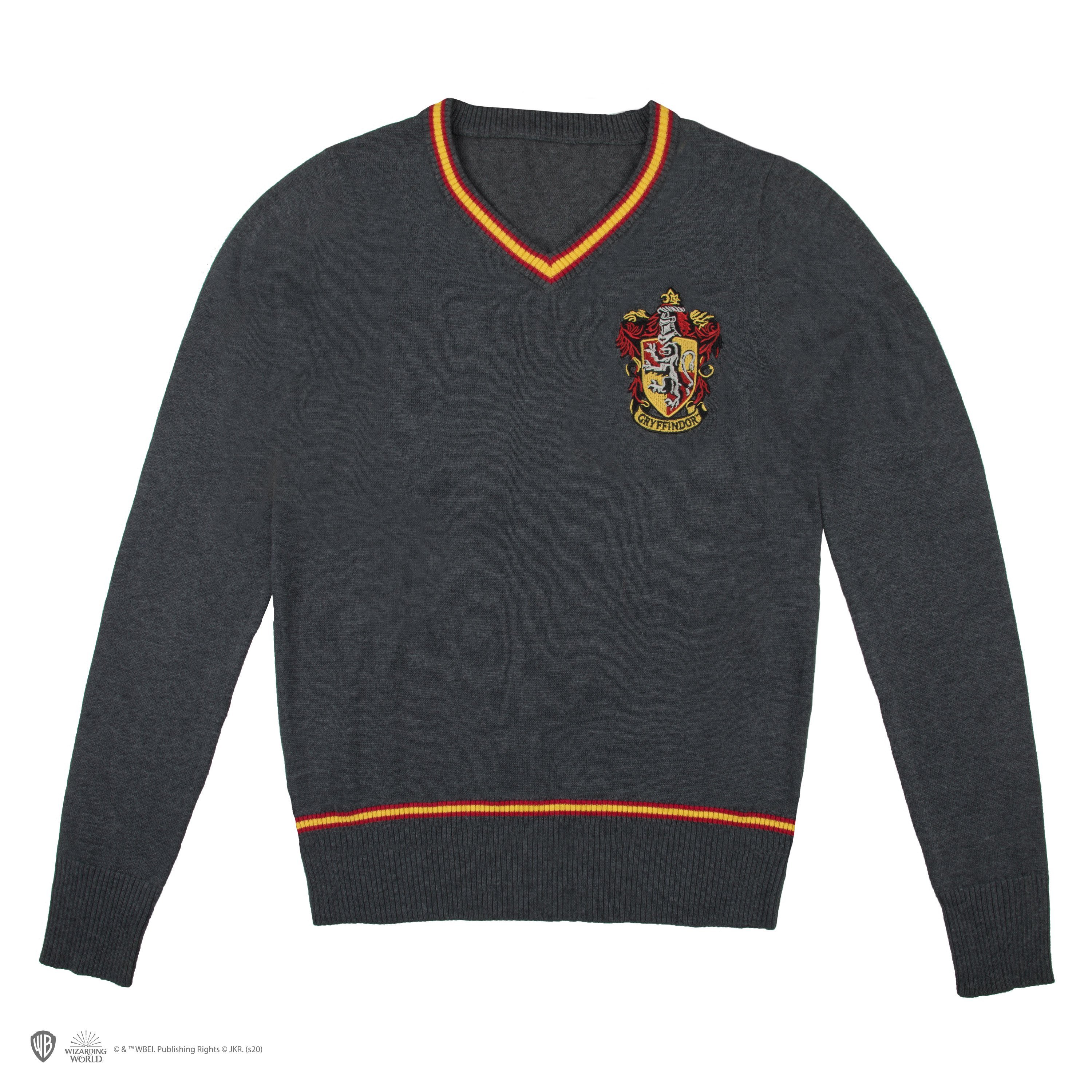 Harry Potter - Gryffindor - Grey Knitted Sweater - Small - Fan-shop
