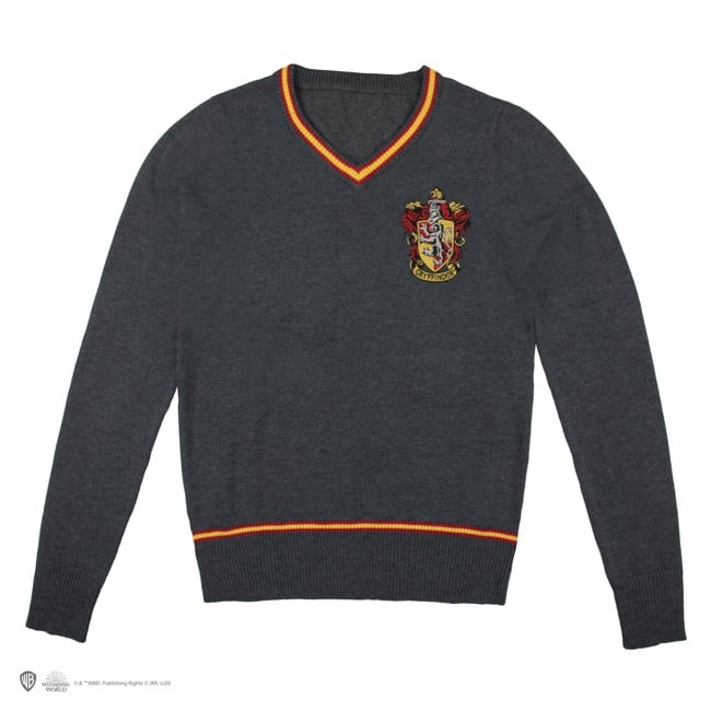 Harry Potter - Gryffindor - Grey Knitted Sweater - Large