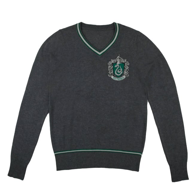 Harry Potter - Slytherin - Grey Knitted Sweater - Medium - Fan-shop