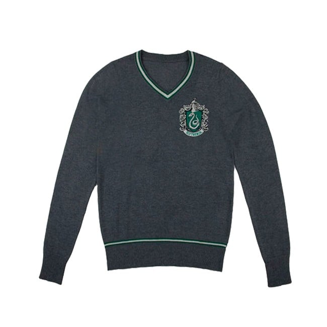 Harry Potter - Slytherin - Grey Knitted Sweater - Large