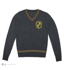Harry Potter - Hufflepuff - Grey Knitted Sweater - X-Small