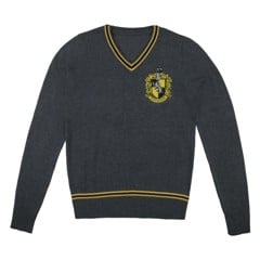 Harry Potter - Hufflepuff - Grey Knitted Sweater - Large