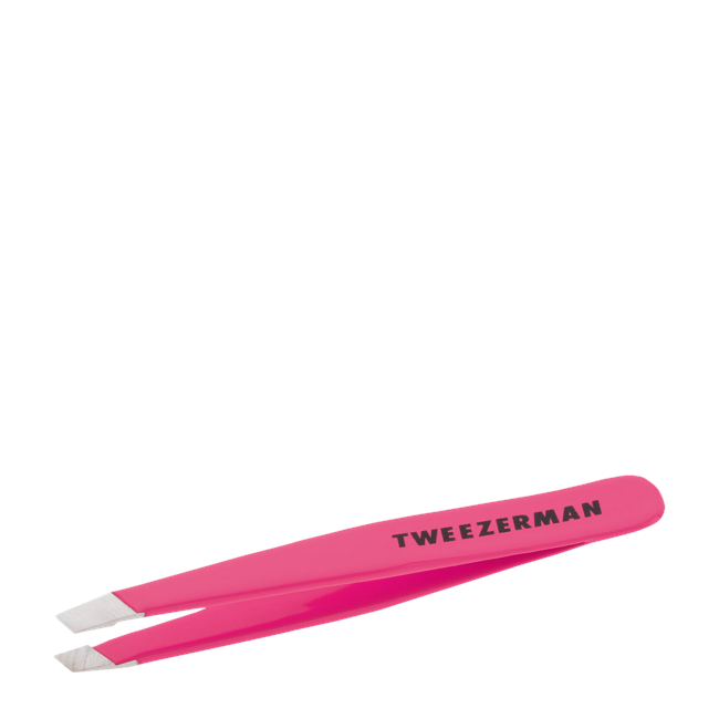 Tweezerman - Mini Pincet Skrå Neon Pink