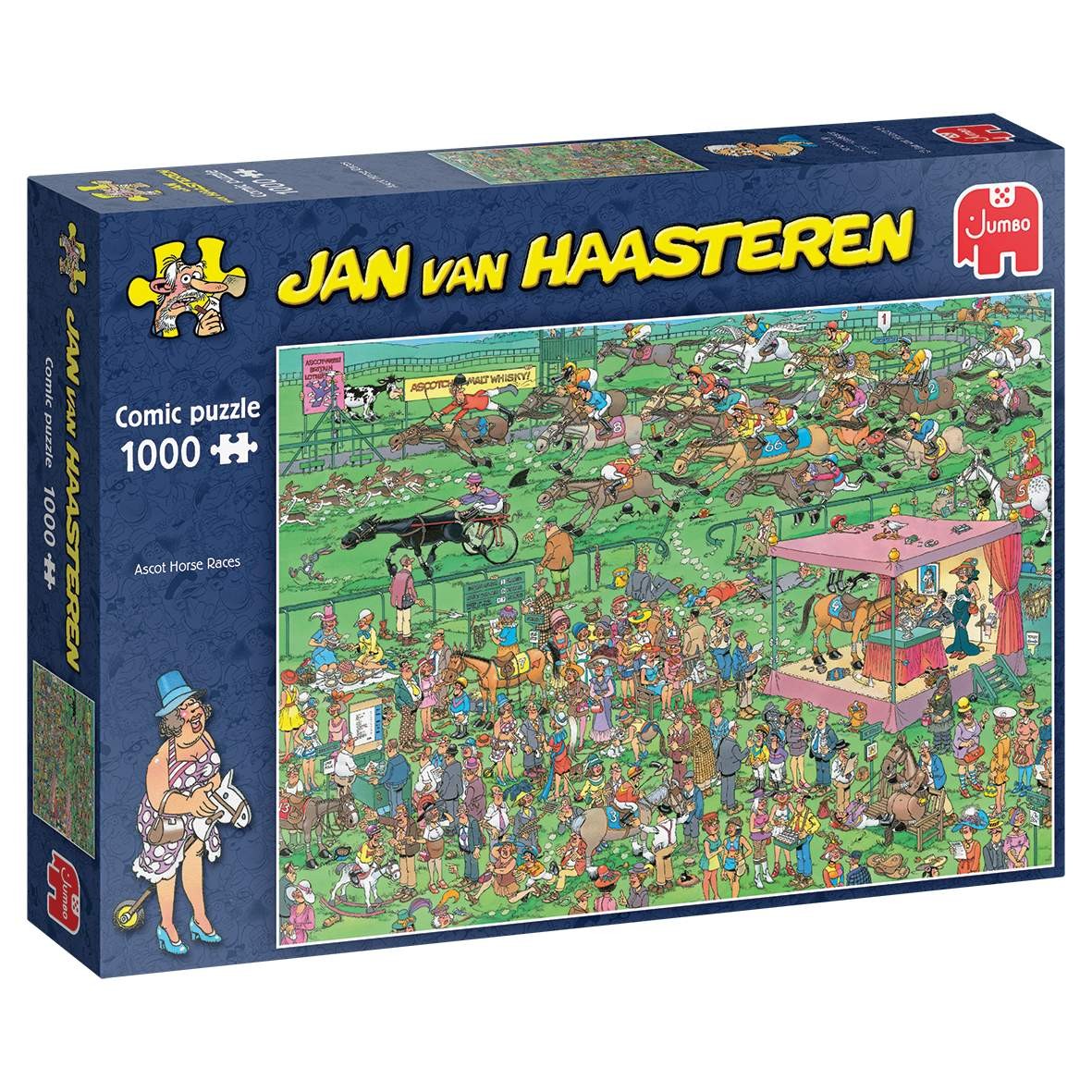 Jan Van Haasteren - Ascot Horse Races  - 1000 Piece Puzzle (81910)