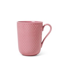 Lyngby Porcelæn - Rhombe Color Muki kahvalla - 33 cl - Rosa