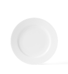 Lyngby Porcelæn - Rhombe Tallerken 21 cm - Hvid