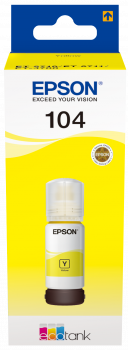 Epson - T104 Yellow EcoTank Bottle