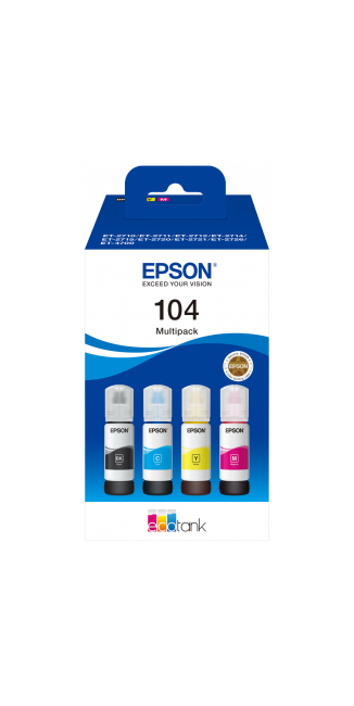 Epson - T104 EcoTank 4-farvet multipakke