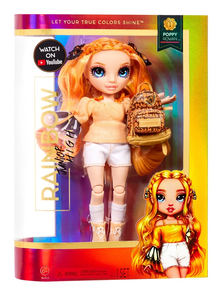 Buy Rainbow High - Junior High Fashion Doll - Poppy Rowan (579960 ...