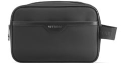 Vittorio - Washbag 100% Recycled Plastic Black - Kulturbeutel