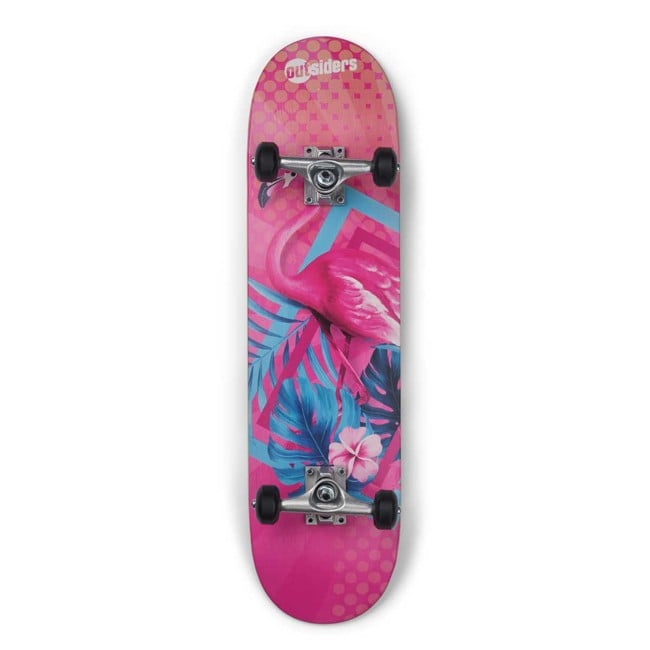 Outsiders - Pro Style Skateboard Flashy Flamingo