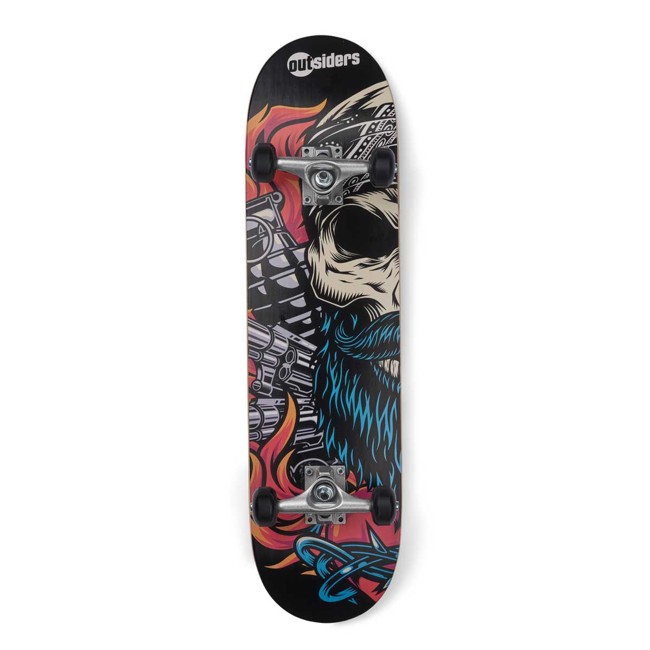 Outsiders - Pro Style Skateboard Dark Skull (489)