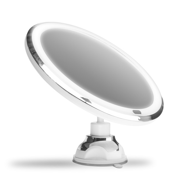 Gillian Jones - Suction Cup Mirror w. Adjustable LED Light, Touch Function & 5x Magnification