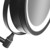Gillian Jones - Double-Sided Wall Mirror w. LED Light & x10 Magnification - Black thumbnail-4
