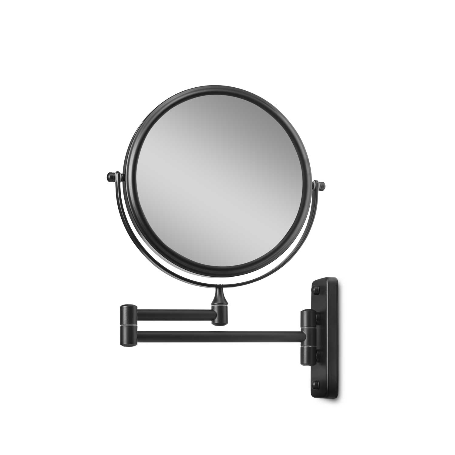 Gillian Jones - Double-Sided Wall Mirror w. x10 Magnification - Black - Skjønnhet