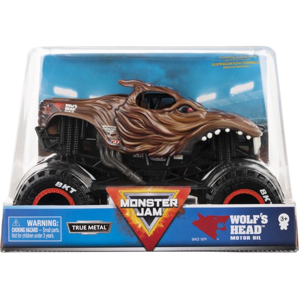 wolf's head monster truck toy