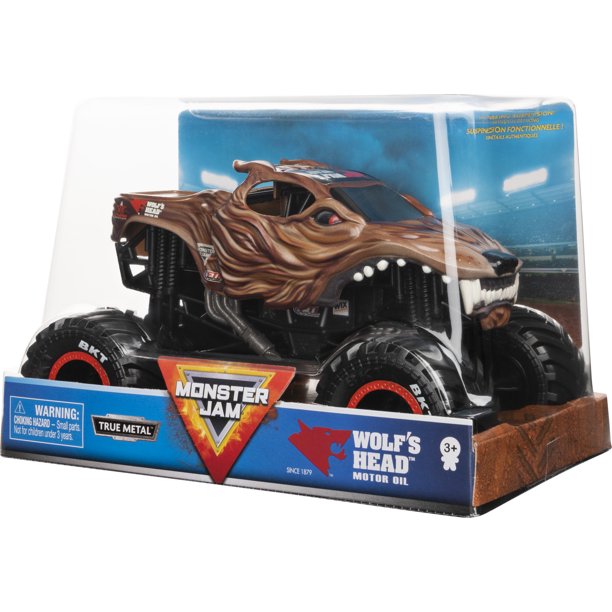 wolf's head monster truck toy