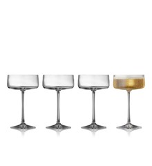 Lyngby Glas - Eco Crystal - Zero Champagne Coupe 26 cl - 4 pc