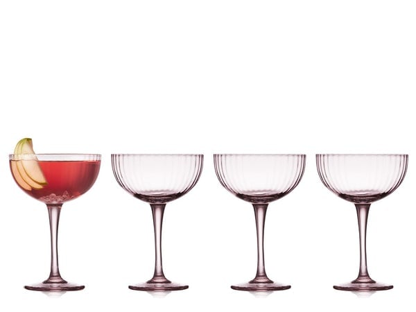 Lyngby Glas - Palermo Cocktail glass 31 cl Rose 4 pc