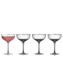 Lyngby Glas - Palermo Cocktailglas 31 cl Guld 4 stk
