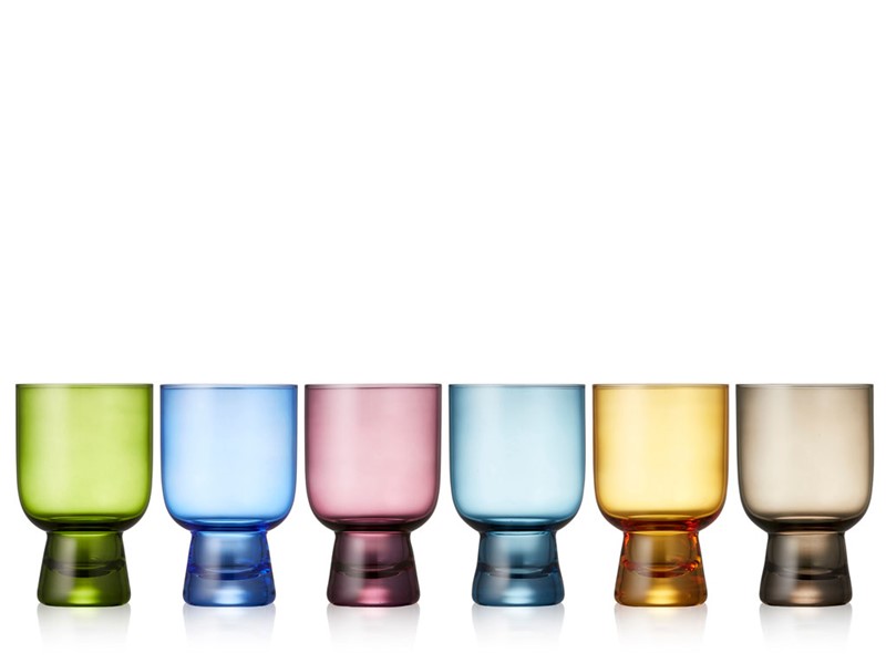 Lyngby Glas - Color tumblers 30 cl 6 pc - Hjemme og kjøkken