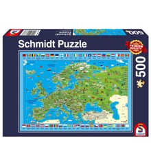 Puzzle - Discover Europe (500 pcs.) (SCH8373)