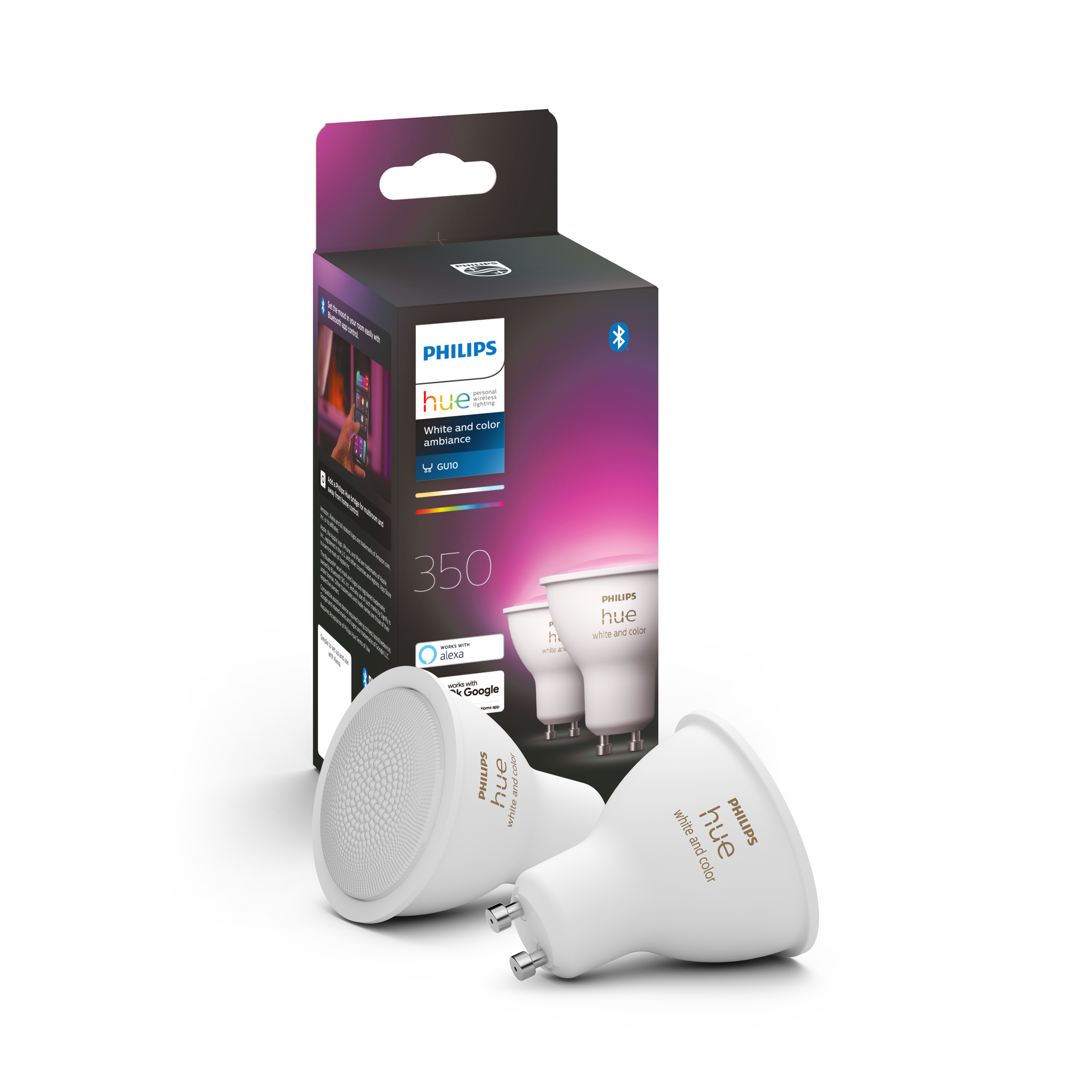 Philips Hue -  GU10 2-Pack - White & Color Ambiance