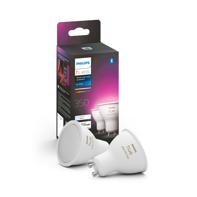 Philips Hue -  GU10 2-Pack - White & Color Ambiance