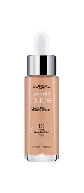 L'Oréal - True Match Nude Plumping Tinted Serum - Light-Medium 3-4