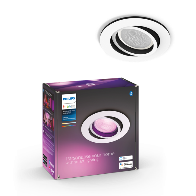 Philips Hue - Centura Recessed Round - White & Color Ambiance - White - S