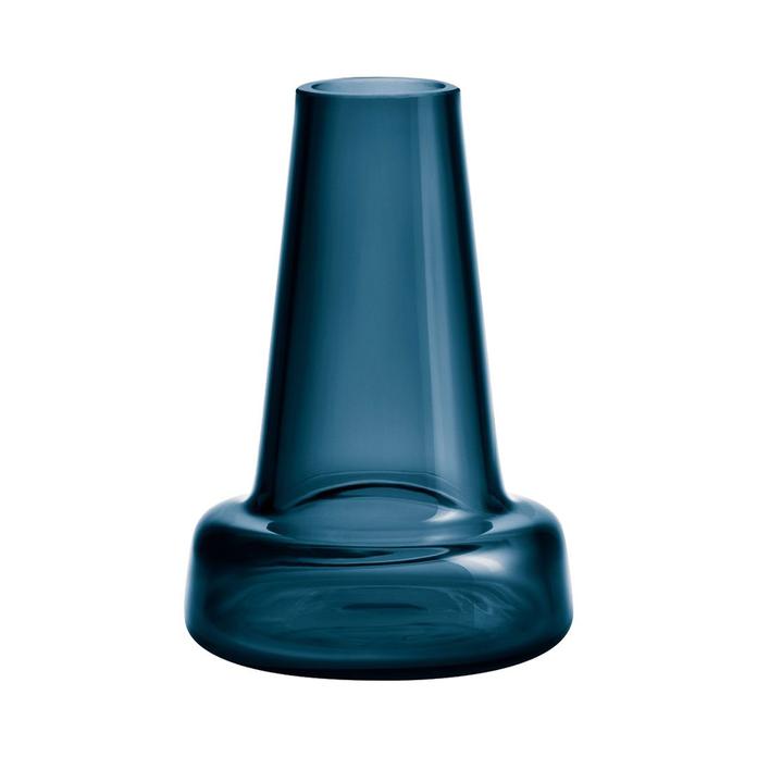 Holmegaard - Flora Vase long neck dark blue H12