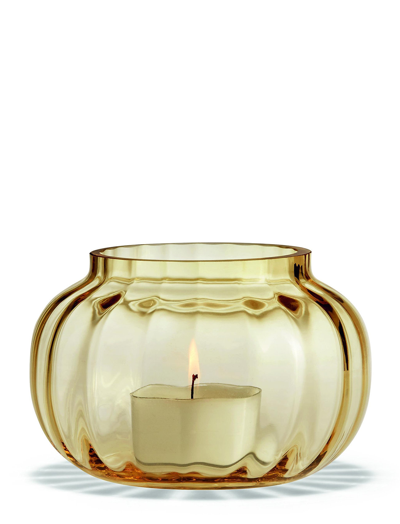 Holmegaard - Primula Tealight holder amber Ø9,5 cm
