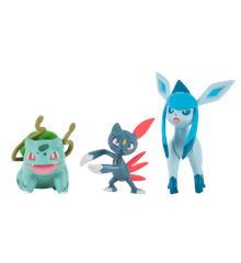 Pokemon - Battle Figure Set 3 pack - Bulbasaur, Sneasil & Glaceon (PKW0179)