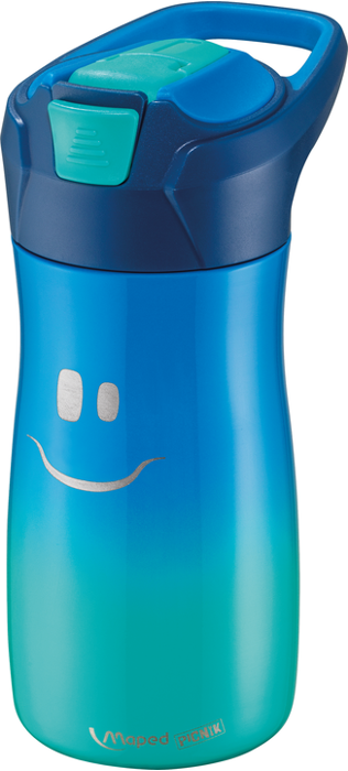 Maped - Water Bottle - Stainless Steel, 430 ml. - Blue (871203)