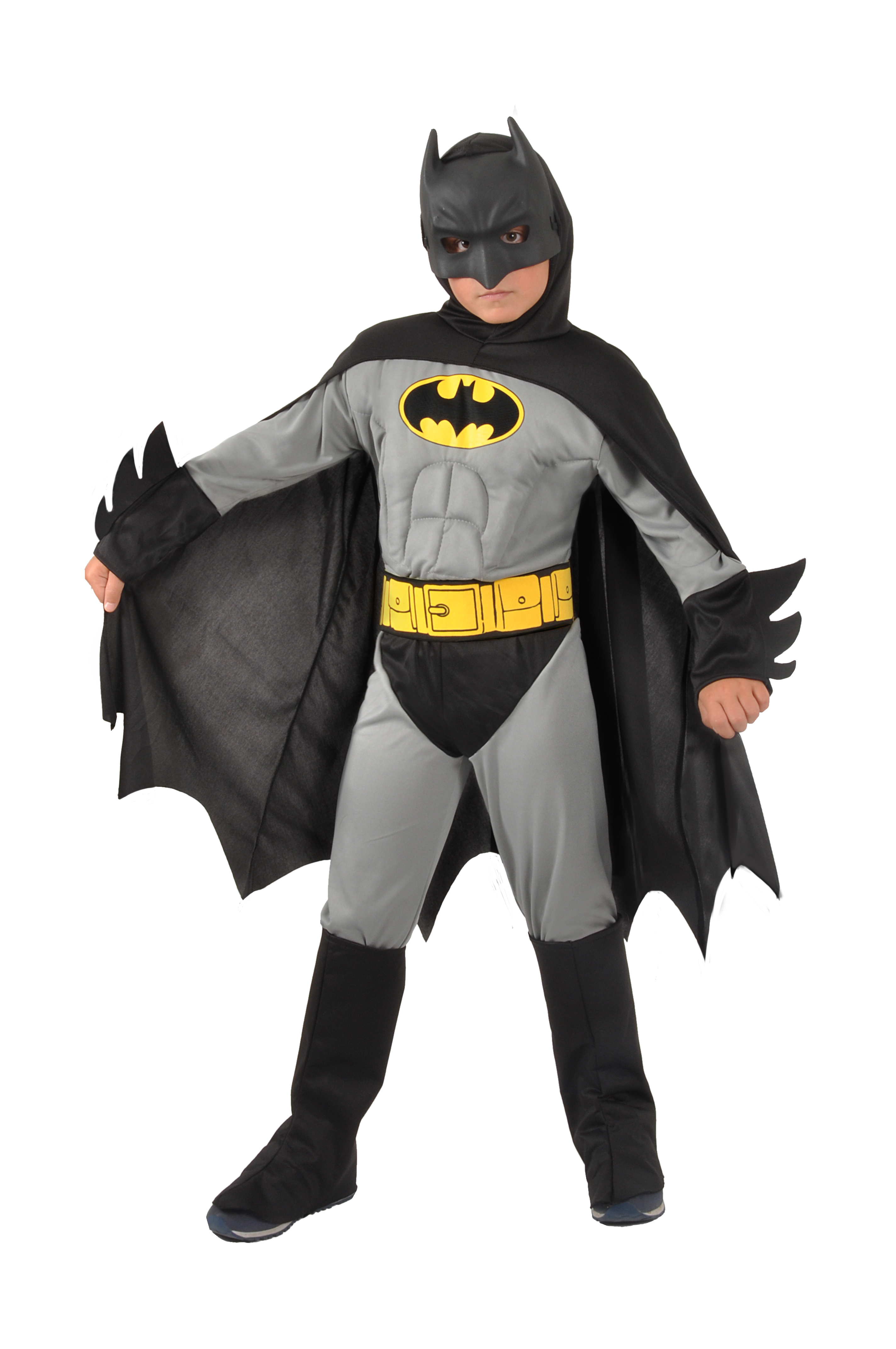 Ciao - Costume w/muscles - Batman (Grey) (89 cm)