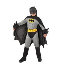 Ciao - Kostume m/Muskler - Batman (Grå) (110 cm)