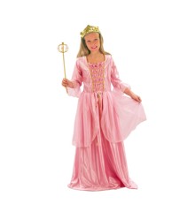 Ciao - Børnekostume - Pink Prinsesse m/Krone (124 - 135 cm)