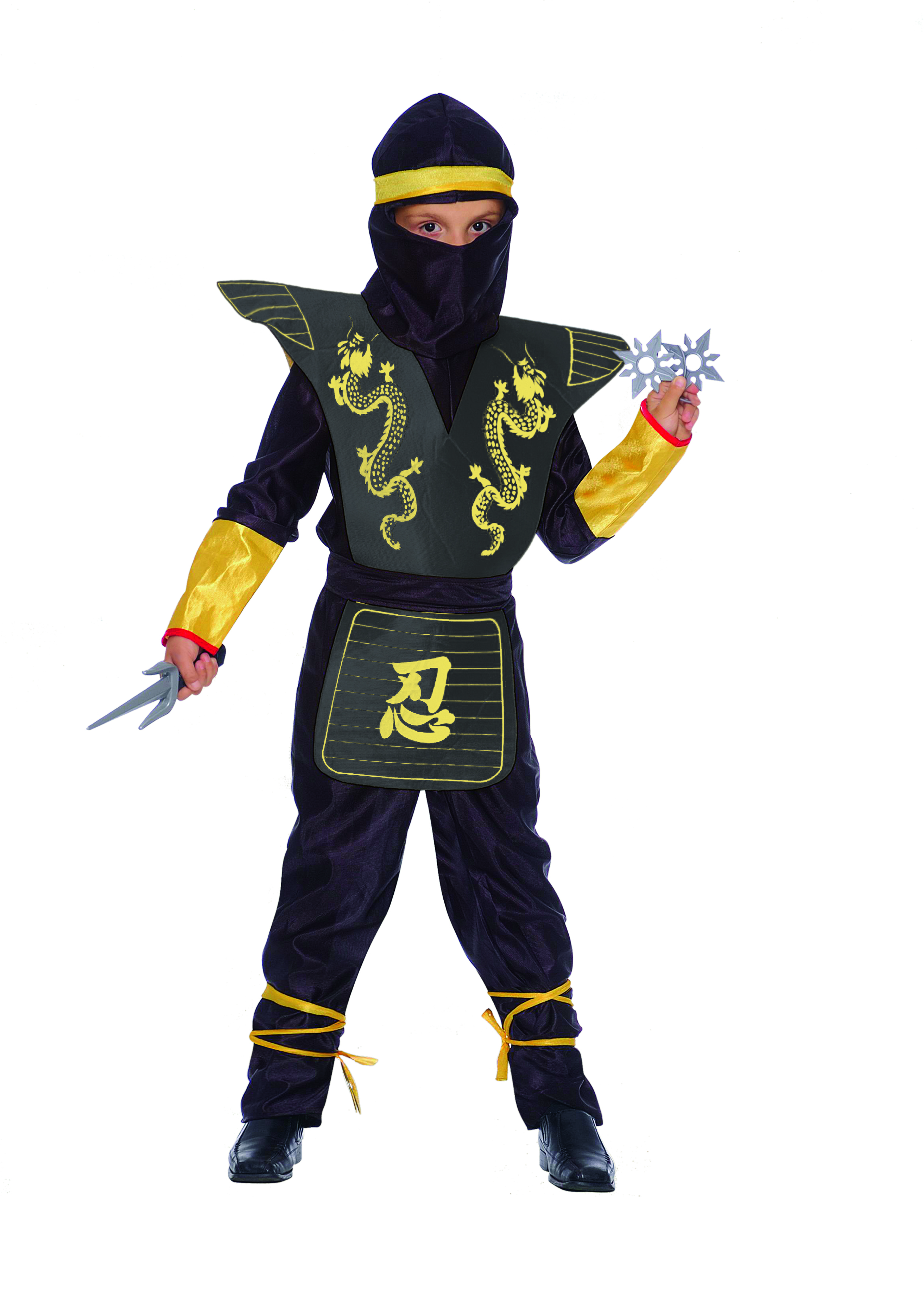 Ciao - Costume - Black Ninja Deluxe Set (98 cm) (18160.4-6)