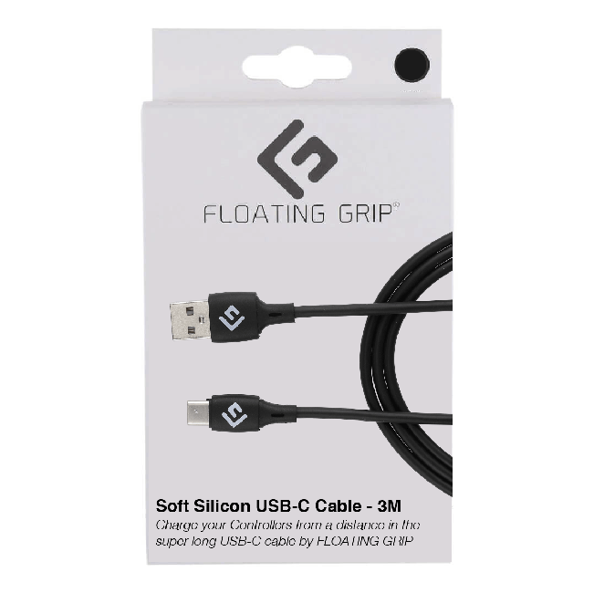 Floating Grip 3M Silicone USB-C Cable (Black)