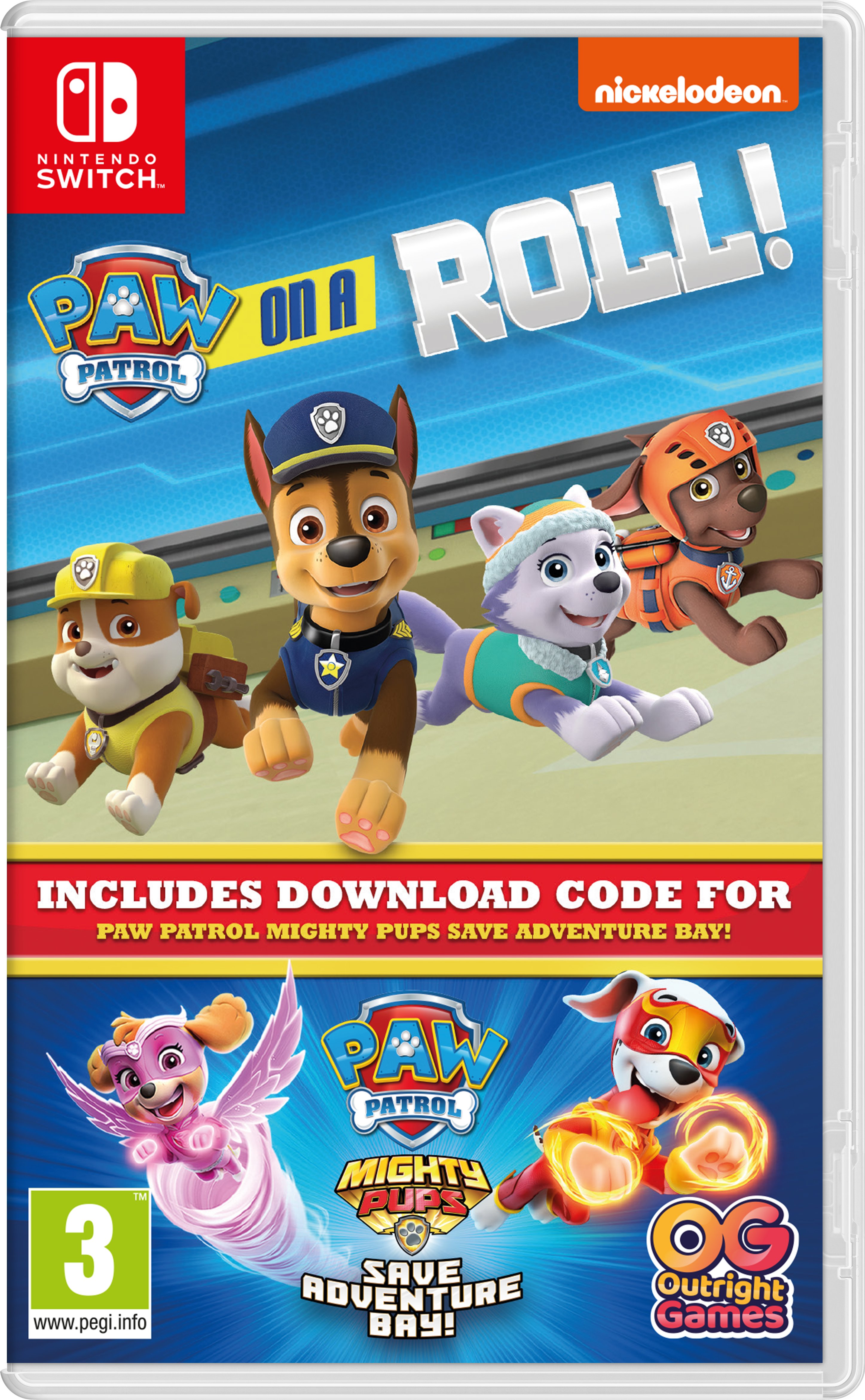 Køb Paw Patrol: On a Roll! & Patrol Mighty Save Adventure – 2 GAMES IN 1