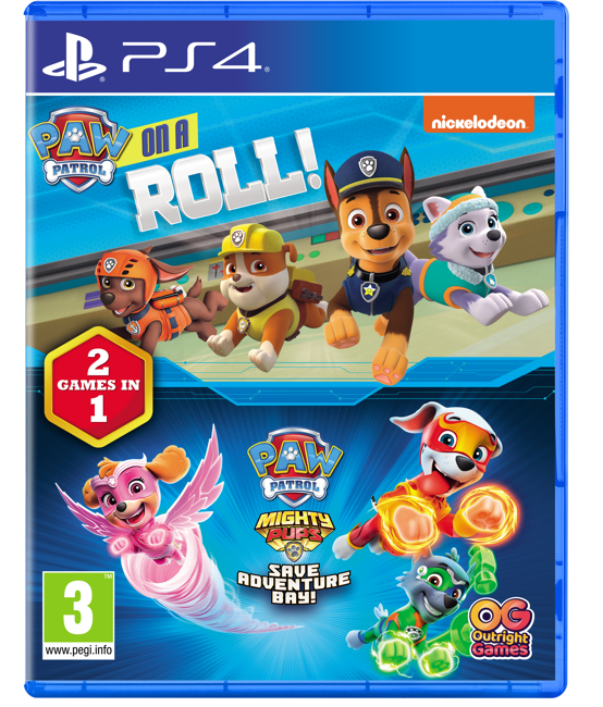 Paw Patrol: On a Roll! & Paw Patrol Mighty Pups: Save Adventure Bay! – 2 GAMES IN 1
