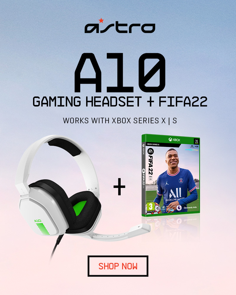 ​ASTRO  A10 Headset for Xbox One - WHITE + FIFA 22 Game Bundle