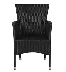 Living Outdoor - Anholt Garden Chair​ - Metal/Polyrattan - Black (47281)